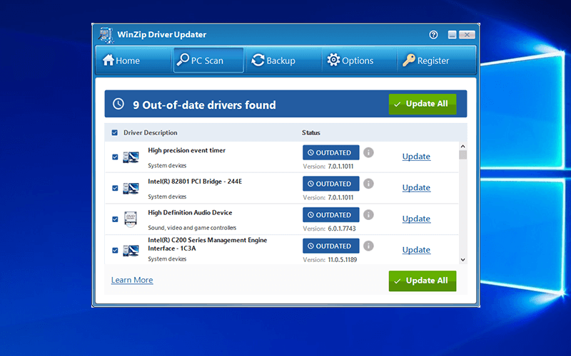 for windows download WinZip Driver Updater 5.42.2.10